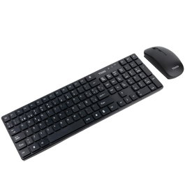 Tooq TQKMW-3102-B Teclado y Ratón Inalámbricos Slim Negro